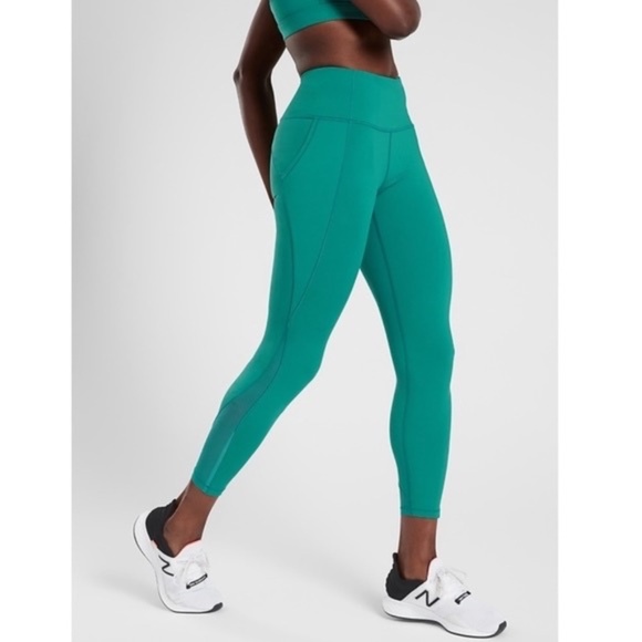 Athleta Pants - Athleta Lightning 7/8 Tight Billiard Teal Small